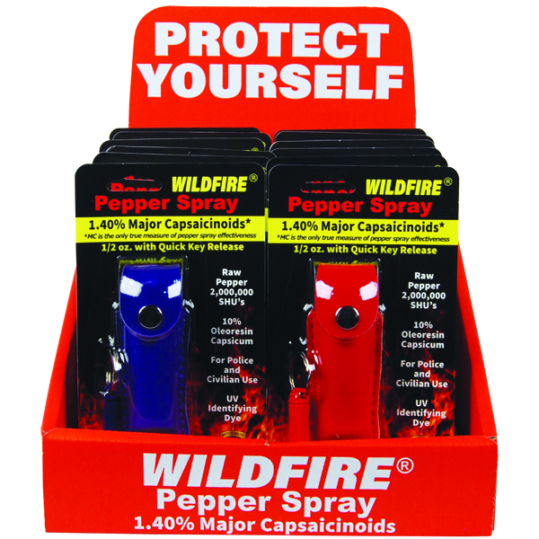 12 WF-LH  Wildfire keychain with Counter Display